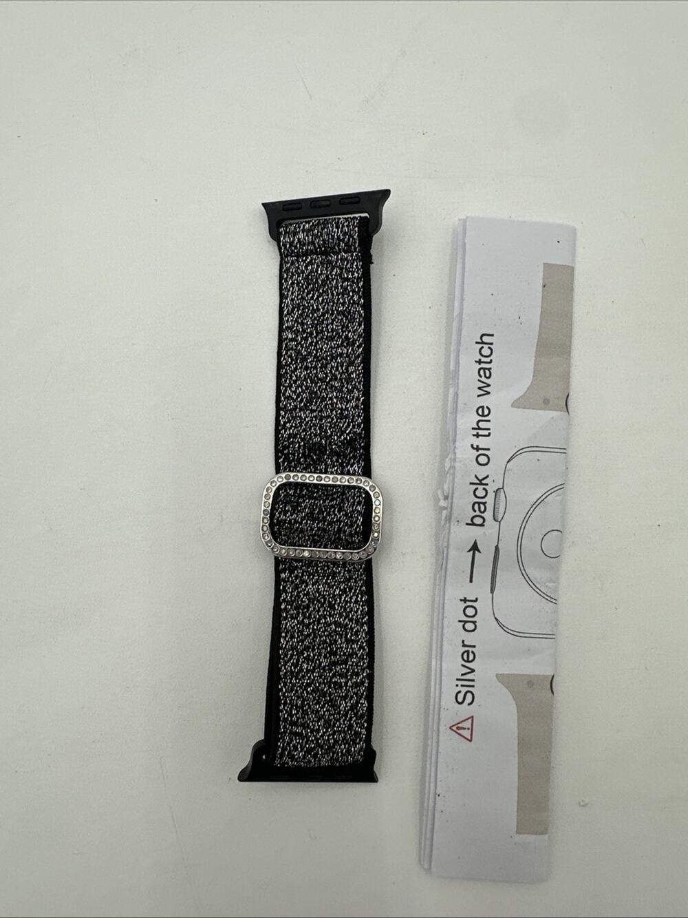 Wipalor Sparkly Stretchy Nylon Band Fit Bling Apple Watch Bands